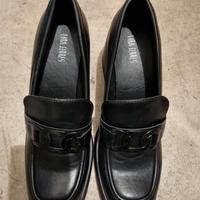 Mocassini chunky neri da Donna con dettaglio in me