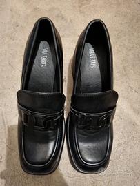 Mocassini chunky neri da Donna con dettaglio in me