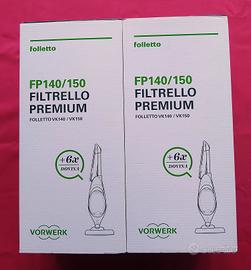 2 Confezioni Filtro Premium Vorwerk FP 140 FP 150
