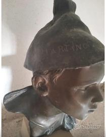 Busto grande bronzo de Martino
