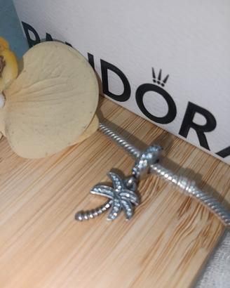 charm pandora palma scintillante pendente in argen