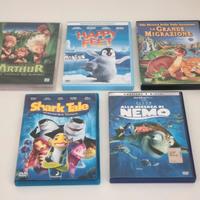 Lotto 5 DVD Cartoni Animati Vari Titoli