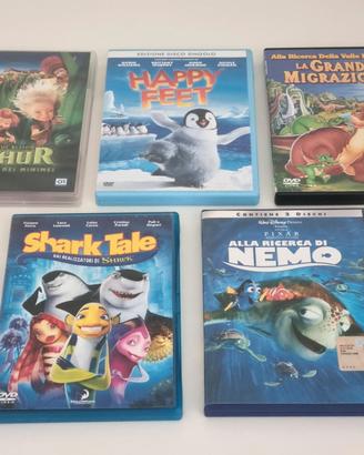 Lotto 5 DVD Cartoni Animati Vari Titoli