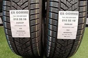 2 gomme 215 55 18 DUNLOP INV RIF1311