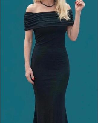 abito lungo nero a sirena 🖤 tg M