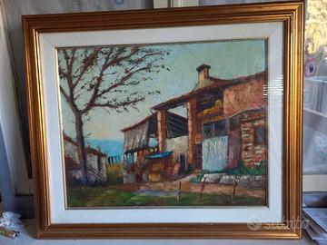 quadro olio su tela di Aldo Parise pitt.vicentino 