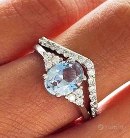 anello modello vintage doppio anello