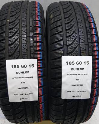 2 GOMME 185 60 15 DUNLOP BR1392