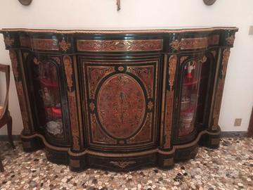 servantes francese stile boulle tartaruga e metall