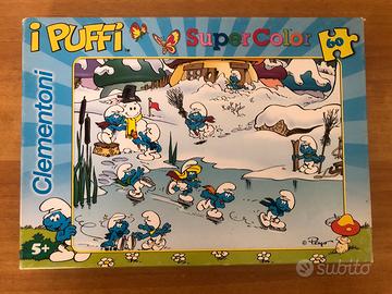 Puzzle Supercolor Clementoni - I puffi in inverno