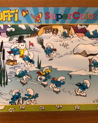 Puzzle Supercolor Clementoni - I puffi in inverno