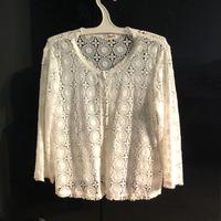 Cardigan Annie in pizzo 100% cotone. Taglia XL