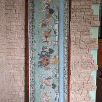 Quadri stile Moghul in seta dipinta