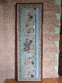 Quadri stile Moghul in seta dipinta