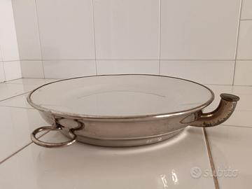 Piatto Scalda Vivande Vintage ospedale militare