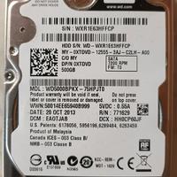 Hard Disk 500 GB SATA 2.5".