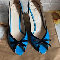 Scarpe vernice azzurre - tacco 9.5 - tg 38
