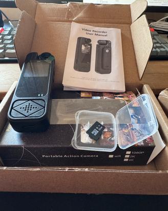 Bodycam 2K per sport all’aperto + microsd 32gb