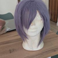 parrucca viola corta