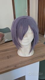 parrucca viola corta