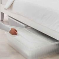 contenitore sotto letto con coperchio bianco 