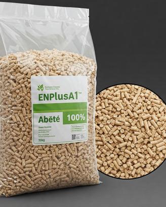 Premium Pellet 100% Puro Abete Bianco EN+A1