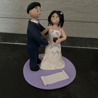 Cake topper sposi statuine torta nuziale