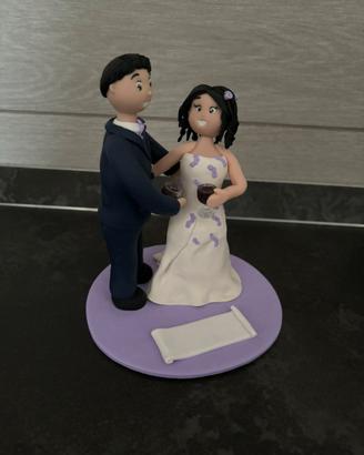 Cake topper sposi statuine torta nuziale