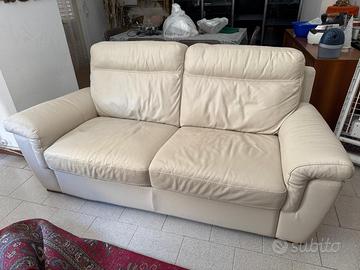 DIVANO IN PELLE 2 POSTI