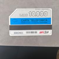 Scheda telefonica rara