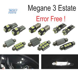 KIT 15 LAMPADE LED INTERNE PER RENAULT MEGANE III 
