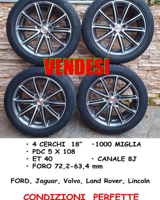4 cerchi 18"