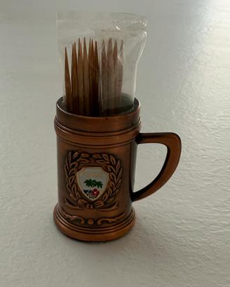 Mini boccale souvenir da collezione stuzzicadenti