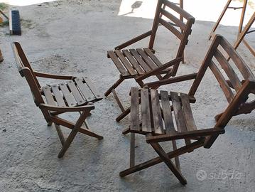 sedie in legno richiudibili 