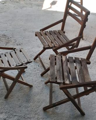 sedie in legno richiudibili 