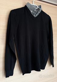 Maglioncino Pierre Cardin con inserto in camicia