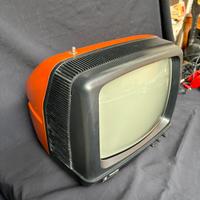 Televisione Philips vintage arancione