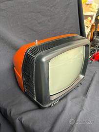 Televisione Philips vintage arancione