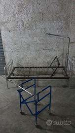 letto per disabili più deambulatore