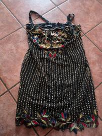 Vestito Firmato Carla Carini Pura Seta Taglia 46