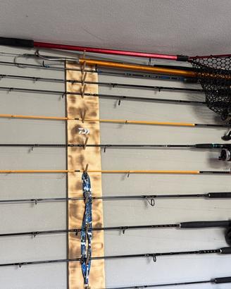 Attrezzatura Pesca  , canne eging e artificiali.