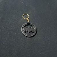 Portachiavi Batman rotante – design 3D nero opaco