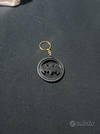 Portachiavi Batman rotante – design 3D nero opaco