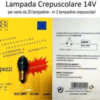 Luci Natale 2 Lampade con Sensore Crepuscolare 