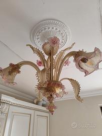 Lampadario vetro di Murano