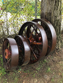 Ruote epoca per trebbia a fermo Orsi con assali