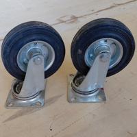 Coppia ruote industriali pivotanti 125 mm – pari a