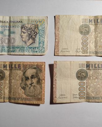 BANCONOTE LIRE ITALIANE
