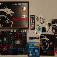 Processore i7 4790K + MSI Z97 Gaming5 + 24GB Ram