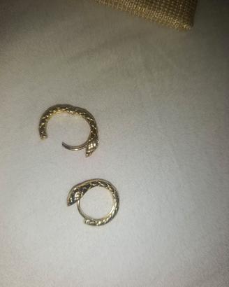Orecchini serpente molto belli placcato oro